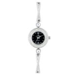 Cardy női karóra, ezüst színű fémtok, ezüst színű fémcsat, fekete színű számlap, quartz szerkezet, cseppmentes vízállóság