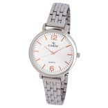 Cardy női fémcsatos karóra, quartz, ezüst színű tok és csat, ezüst színű számlap