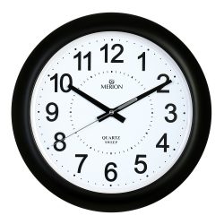   Merion falióra, quartz, fekete színű műanyag tok, fehér számlap, sweep