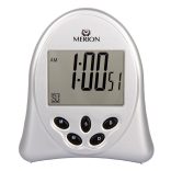 Merion ébresztőóra, LCD, ezüst színű