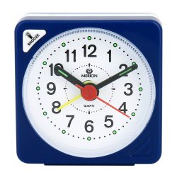   Merion ébresztőóra, quartz, kék színű műanyag tok, fehér arab számos számlap