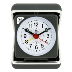   Merion utazó ébresztőóra, quartz, szürke színű műanyag tok, fehér arab számos számlap