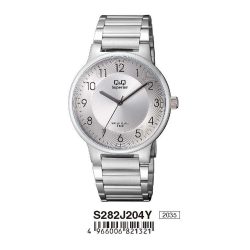   Q&Q Superior férfi fémcsatos karóra, quartz, ezüst színű tok és csat, ezüst színű számlap, S282J204Y