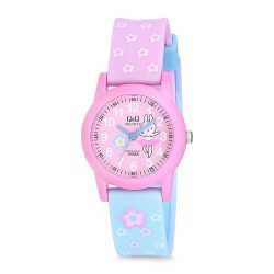   Q&Q gyerekóra, quartz, műanyag, lila és rózsaszín színű, VR99J805Y