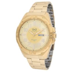   Q&Q férfi fémcsatos karóra,quartz,arany színű, A188J003Y