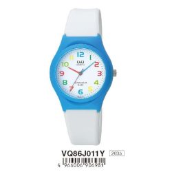 Q&Q gyerek karóra,quartz,fehér/kék színű, VQ86J011Y