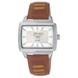   Q&Q férfi szíjas karóra,quartz,ezüst színű tok, DA10J301Y