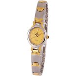 ASTRON 5172-9 női karóra, ékszeróra, bicolor nemesacél tok, arany színű fémcsat, arany színű számlap, keményített ásványüveg, quartz szerkezet, cseppmentes vízállóság