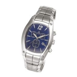   ASTRON 5196-2 férfi karóra, chronograph, ezüst színű nemesacél tok, ezüst színű nemesacél csat, kék számlap, keményített ásványüveg, quartz szerkezet, 50 m (5 ATM) vízállóság
