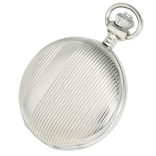 Astron férfi zsebóra, quartz, ezüst színű fémtok, fehér / római számos számlap