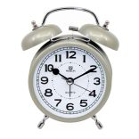 Merion fém ébresztőóra, quartz, pezsgő színű, 3,5^