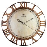 Merion falióra, quartz, bronz színű keret, antikolt jellegű számlap