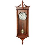 Merion ingás fa falióra, quartz, 1/1 westminster, tölgy színű tok