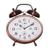 Merion fém ébresztőóra, mechanikus, bronz színű