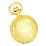 Tiko Time női nyakláncóra, quartz, virág mintás arany színű fémtok, arab számos fehér számlap