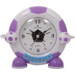 Tiko Time figurás ébresztőóra,quartz (lila focis)