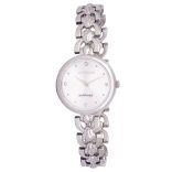 ASTRON 8028-8 női karóra, ékszeróra, ezüst színű nemesacél tok, ezüst színű nemesacél csat, ezüst színű számlap, keményített ásványüveg, quartz szerkezet, cseppmentes vízállóság