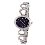 ASTRON 8051-1 női karóra, ezüst színű titánium tok és csat, fekete számlap, keményített ásványüveg, quartz szerkezet, cseppmentes vízállóság