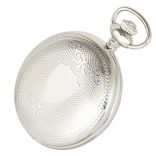 Astron férfi zsebóra, quartz, ezüst színű tok (pajzsos), római számos, 50 mm